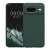 Kwmobile Google Pixel 8 phone case, dark green silicone case, front and back view