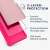 Kwmobile pink silicone case for Google Pixel 8 phone, 3-layer protection