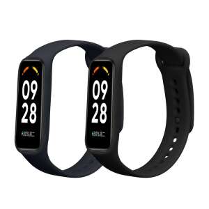 kwmobile 2-balenie Čierne a tmavomodré náhradné remienky pre Xiaomi Smart Band 8 Active - Smart zariadenia