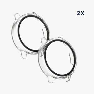 Kwmobile Garmin vivoactive 5/Active 5 tempered glass screen protector case, transparent, 2 pack - Smart device