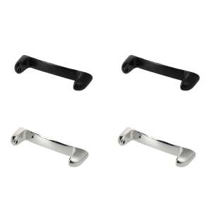 Set of 4 Kwmobile watch band adapters for Google Pixel Watch 2, silver and black, steel - Kwmobile Smart watch strap