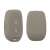 Kwmobile car key cover for Renault Dacia with 2 buttons, gray silicone, front and back view