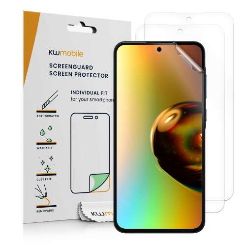 kwmobile Samsung Galaxy A55 képernyővédő fólia 3 darabos csomagolással