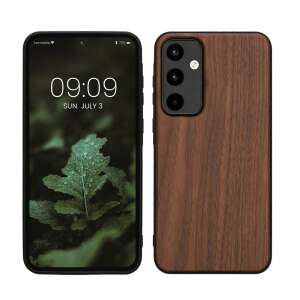 Kwmobile wooden case for Samsung Galaxy A55, brown, wood, KWM000021MM001C - Phone Case