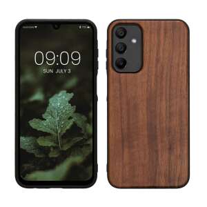 Kwmobile wooden case for Samsung Galaxy A15 5G, brown, wood, protective case - Phone Case