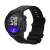 Black silicone replacement strap for Coros Pace 2 and Apex 42mm smartwatches