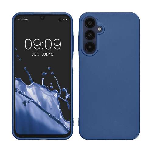 Kwmobile szilikon tok Samsung Galaxy A25-höz, kék