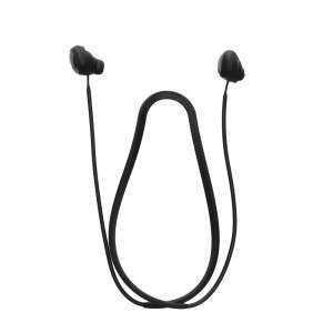 kwmobile Czarny Silikonowy Pasek do Słuchawek Anker Soundcore Space A40 - Zestaw słuchawkowy