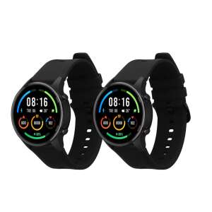 2 pack black silicone watch bands for Xiaomi Mi Watch Color Sport / S1 Active by Kwmobile - Smart watch strap