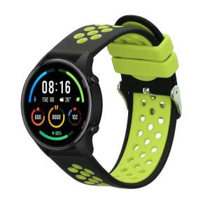 Kwmobile Czarno-zielony silikonowy pasek zamienny do Xiaomi Mi Watch/Mi Watch Color Sport - Akcesoria do inteligentnych zegarków