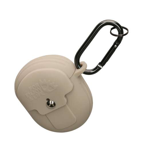 Beige silicone case for Google Pixel Buds Pro with carabiner