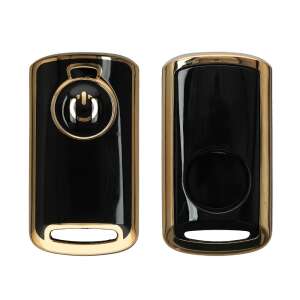 Kwmobile Key Cover for Yamaha NVX155/XMAX300, Black/Gold, Silicone, KWM0000259J001C