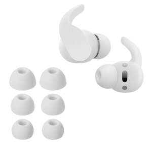 Kwmobile replacement ear tips for Beats Fit Pro, white silicone ear tips, 3 sizes, S, M, L - Headset Accessory