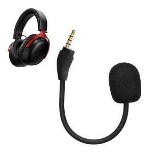 Kwmobile replacement microphone for Kingston HyperX Cloud III gaming headset, black, plastic - Headset Accessory