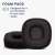 Kwmobile replacement ear pads for Marshall Major 3 headphones, black, eco-leather, close-up