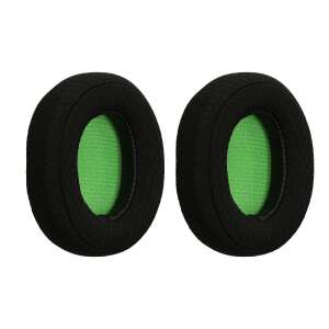 kwmobile Czarne i zielone wymienne nauszniki do słuchawek PDP LVL30 - Zestaw słuchawkowy