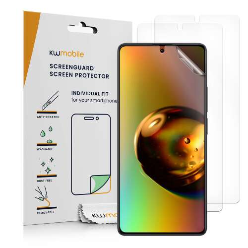 kwmobile 3 darabos képernyővédő fólia Xiaomi Redmi Note 13 Pro 4G-hez, karcálló, átlátszó