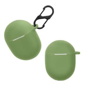 Kwmobile zielone silikonowe etui do Google Pixel Buds A Series z karabińczykiem - Zestaw słuchawkowy