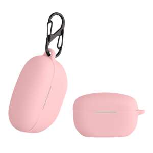 Kwmobile jasno różowe silikonowe etui na słuchawki Sony WF-1000XM5 z karabińczykiem - Artykuły techniczne i elektronika