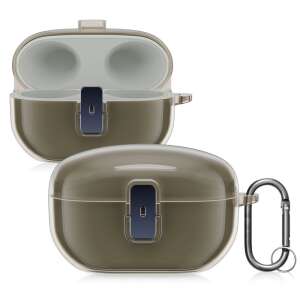 Kwmobile transparent protective case for Sony WF-1000XM5 earbuds, with carabiner - Headset Accessory