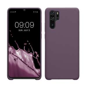 Kwmobile тъмно лилав силиконов калъф за Huawei P30 Pro преден и заден изглед - Технически статии и електроника