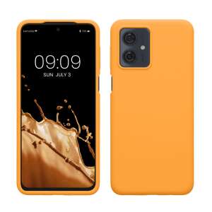 Калъф Kwmobile за Motorola Moto G54, оранжев, силикон, KWM000022NF007C