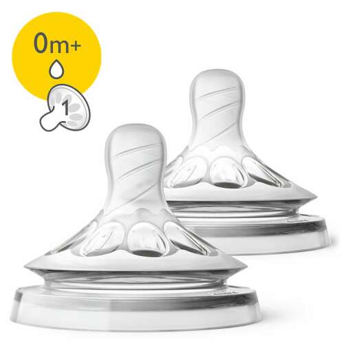 Philips Avent Natural újszülött cumisüveg cumik, 0h+, 2 db-os csomag