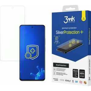 3mk Silver Protection+ Displayschutzfolie für Realme 12 Plus 5G, antibakteriell, kratzfest, mit Telefon und Verpackung - 3MK Schutzfolien für Handys