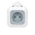 Hosszabbító aljzat, 4 E-típusú aljzat, 2 x USB, 1,4 m kábel (OR-AE-13144) 106754409