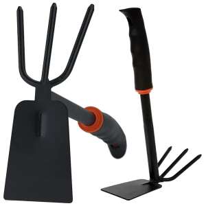 Garden hand cultivator and hoe, 2 in 1 tool for weeding, planting, and digging - Hand Garden Tool