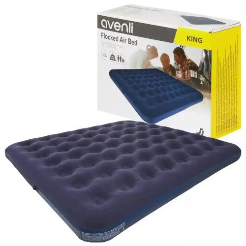 Avenli saltea gonflabilă dublă 191x137x22cm - albastru închis 137957578