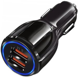 Univerzális Autós USB Töltő 3.1A, Dupla Portos Autós Töltő - Autós töltő