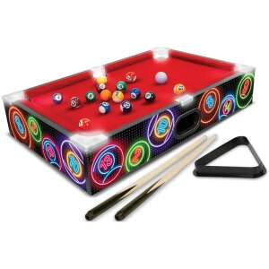 Masă de biliard Mini Arcade cu lumini LED, un joc de masă compact și distractiv pentru divertismentul acasă. - Biliard