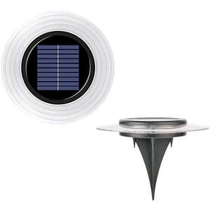 LAMPA SOLARNA DYSKOWA 28 LED DO WBICIA W GRUNT LUB MONTAŻU NA ŚCIANIE 102117860 - Dekoracja ogrodu