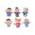 6 piece finger puppet family set, for kids, pretend play, storytelling, educational, finger puppets, family puppets