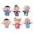 6 piece finger puppet set - family, finger puppets for kids