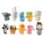 Kruzzel 10-piece animal finger puppet set, featuring a variety of plush animal characters including a rabbit, cow, and bear.