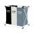 Three-compartment Freestanding Laundry Basket 135l 102118063