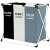Three-compartment Freestanding Laundry Basket 135l 102118063