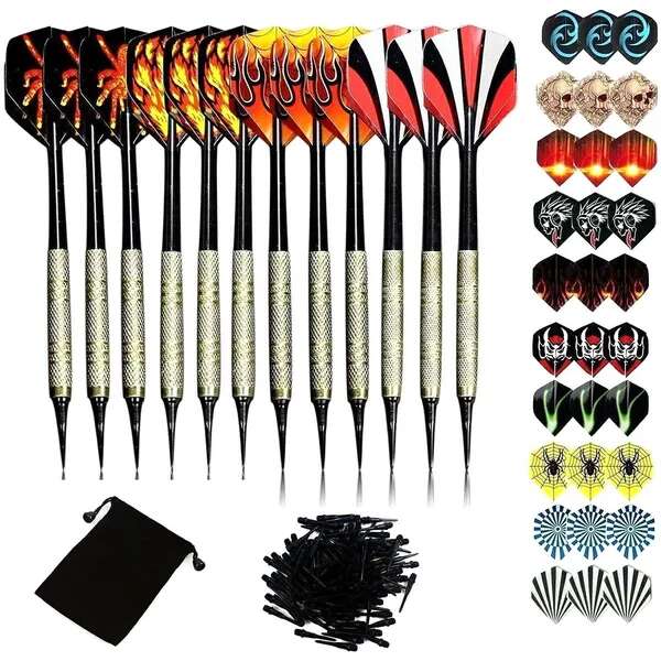 Prémium Acéldarts Szett - 12 db, 100 Hegy, 42 Toll