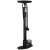 Ralleca floor bike pump with pressure gauge, black