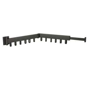 Teleskop-Doppelwandaufhänger 84 cm schwarz 102118825