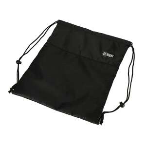 Schwarze Kordelzugtasche mit St. Right Logo, Sporttasche, Turnbeutel, Schuhbeutel - Turnbeutel