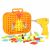 Ikonka Creative Building Blocks Set in Suitcase with Screwdriver - Space Theme