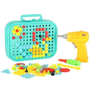 Creative building blocks set in a suitcase with a screwdriver, dinosaur theme - Nonbrand DIY Craft Kit