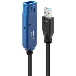 LINDY 30m USB 3.0 Active Extension Pro Black cable, USB A male to USB A female, 98.42ft long - Computers and Accessory