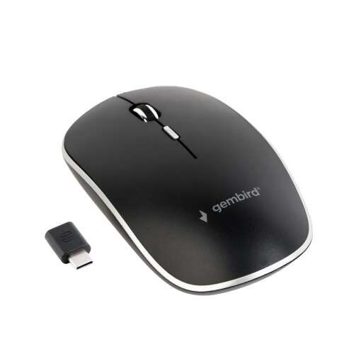 Mouse optic wireless Gembird MUSW-4BSC-01, negru, 1600 DPI