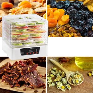 Timeless Tools dehydrator collage with dried fruits, vegetables, and jerky - Dehydrator