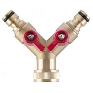 Artool Dupla Szelepes Adapter - Sárgaréz - 3/4''