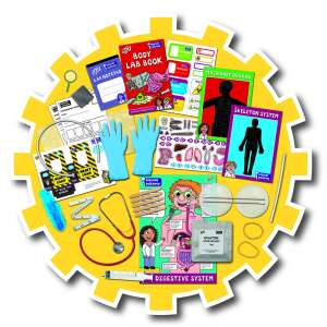 Galt Body Lab science kit contents, learn about the human body with fun experiments - Galt